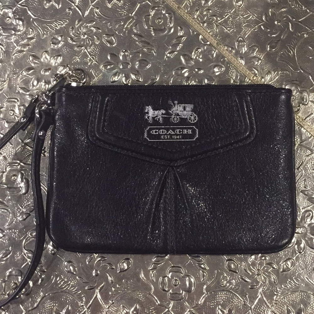 Black Coach Clutch/wristlet